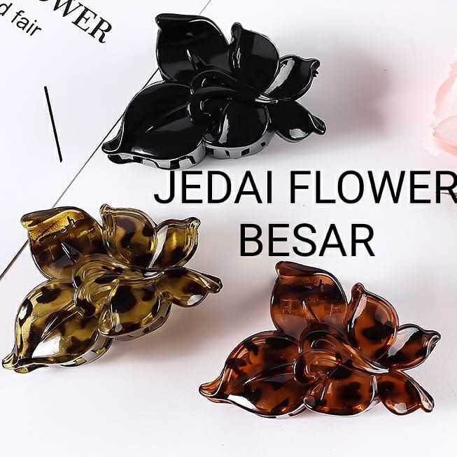 JEPIT RAMBUT JEDAI FLOWER BESAR / AKSESORIS WANITA KOREA / JEPITAN RAMBUT IMPORT CEPOL RAMBUT