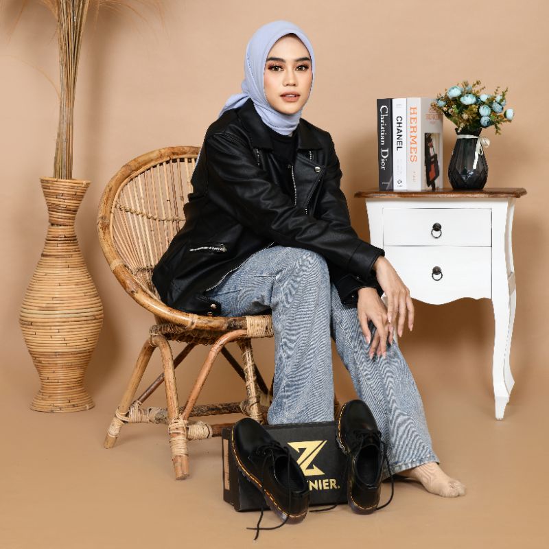 sepatu wanita model dockmart loafers wanita