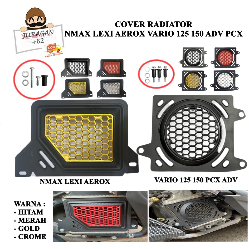 COVER TUTUP RADIATOR NMAX LEXI AEROX VARIO 125 150 PCX ADV