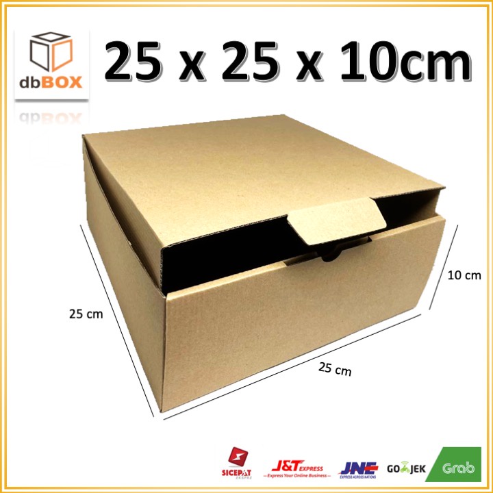 

kardus 25 x 25 x 10 cm die cut untuk kotak kue