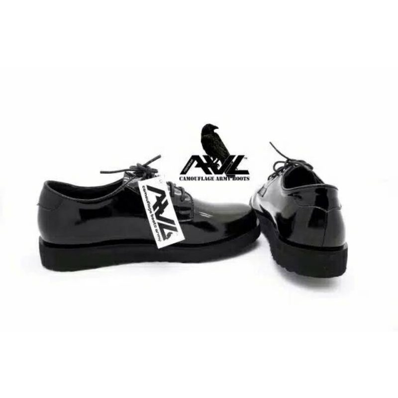 sepatu pdh gibson mengkilap ori merk awl