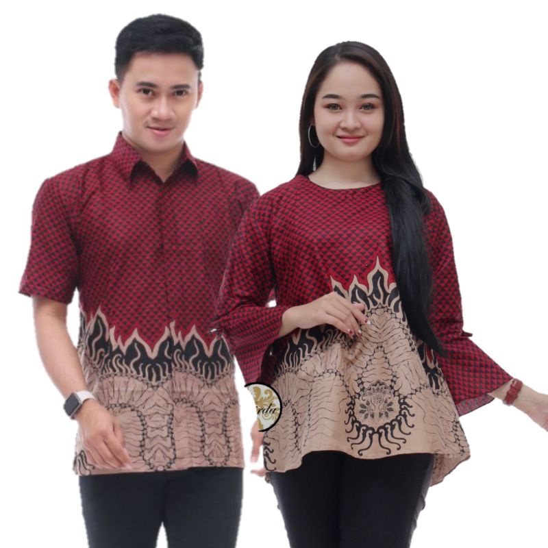 Baju Batik couple pasangan suami istri
