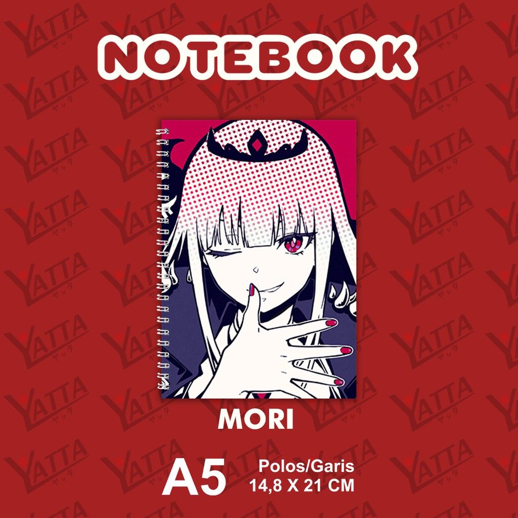 

Notebook Anime ukuran A5 14,6 cm x 21 cm Hololive ENG - Mori YOTAKUSHOP