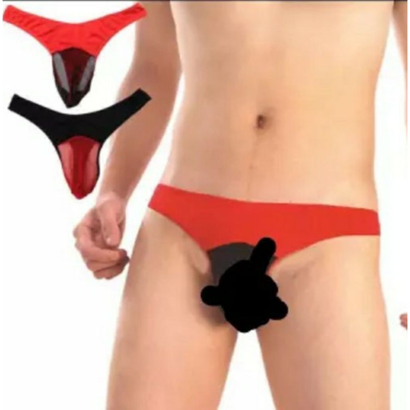 celana dalam pria g string blackred