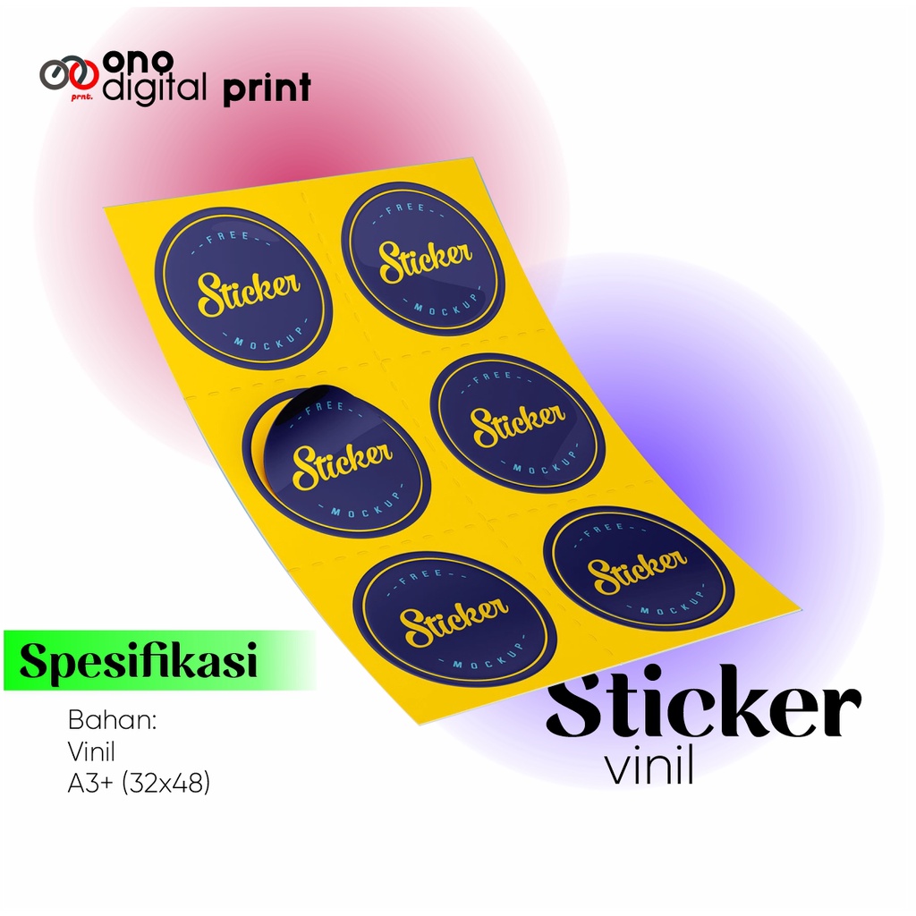 Jual Cetak Sticker Vinyl Quantac Putih Print Sticker Vinyl Quantac