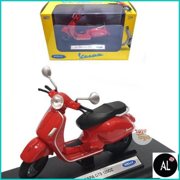 Al Welly 1/18 2017 Vespa Gts 125Cc Red