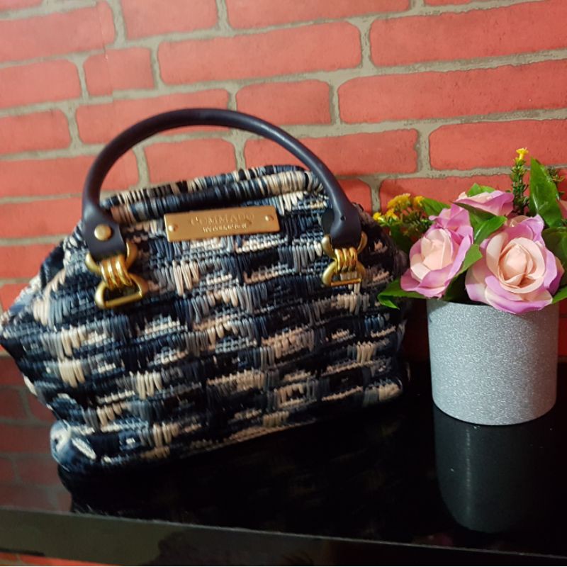 Preloved Tas Rajut Navy