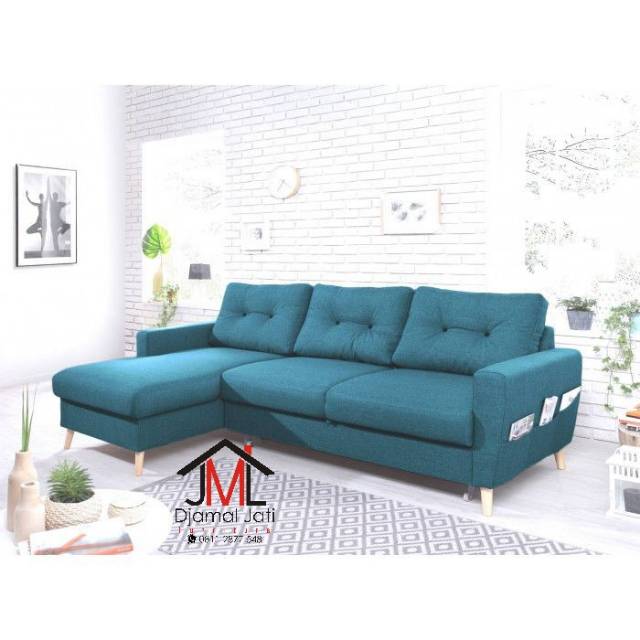 Promo termurah Kursi sofa tamu sudut retro, kursi sofa tamu bentuk L, kursi sofa custom