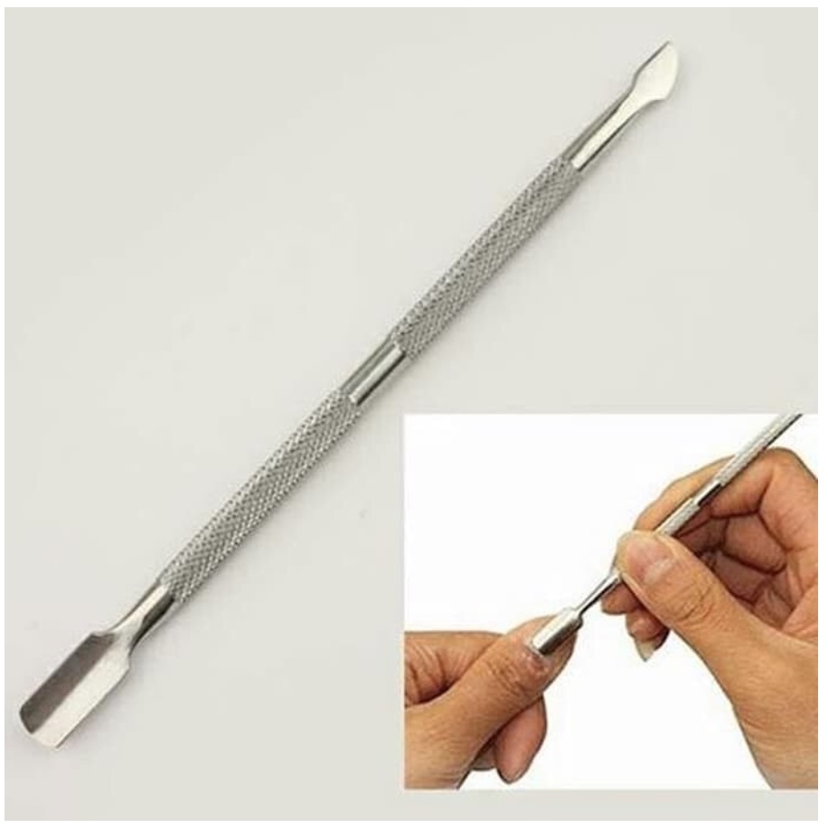 CUTICLE PUSHER / Metal Pendorong Kutikula Kuku Nail Art Manicure Pedicure Stainless Steel Nailart Push