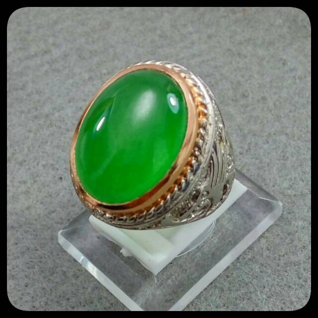 CINCIN HIJAU LUMUT AFRIKA LUMUT HALUS BODYGLASS