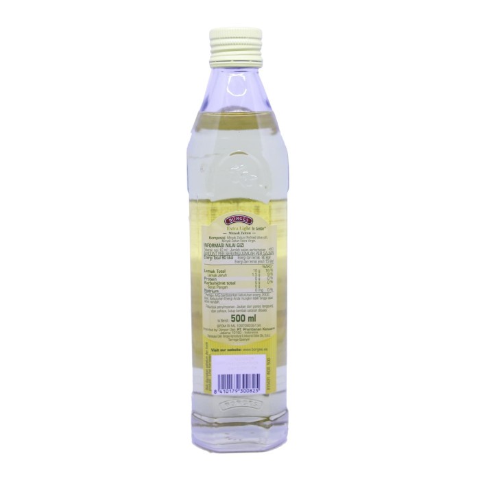 

Fe01Gg Borges Extra Light Olive Oil Minyak Zaitun 500 Ml F30E1F111
