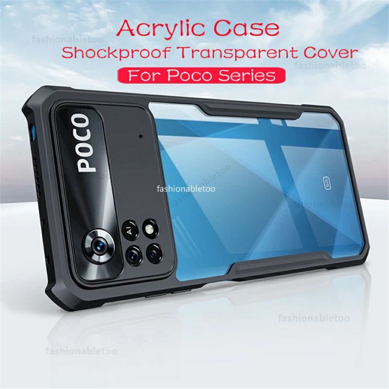 CASE XIAOMI POCO M4 PRO HARDCASE FUSION SHOCKPROF TRANSPARAN PROTECT CAMERA