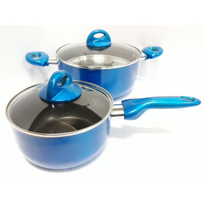 Panci Set SUPRA 7 Pcs Rosemary Premium Biru