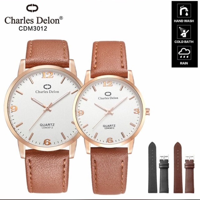 jam tangan couple ORI charles delon ANTI Air