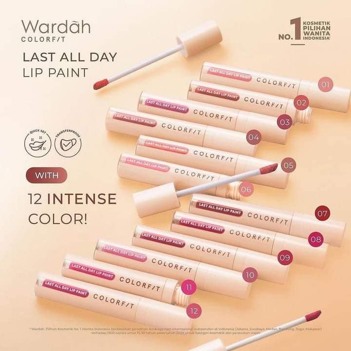 Wardah Colorfit Last All Day Lip Paint 4.2gr