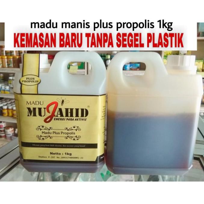 

9H476R- Madu Plus Propolis Mujahid 1 Kg Dyu5Ge4-