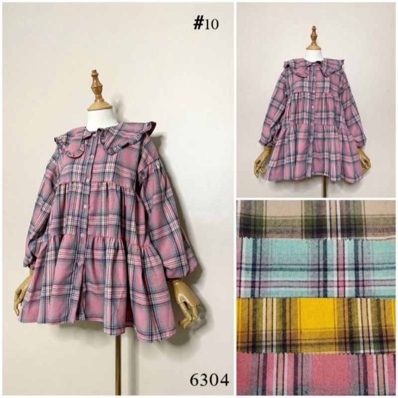 Atasan / Kemeja Flanel UmpakLengan Balon Busui by Jadore / Heros / HR