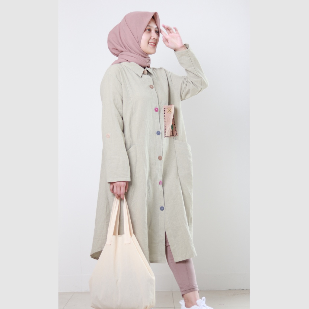 Baju wanita | Sahmura Dress Wanita Tunik Panjang