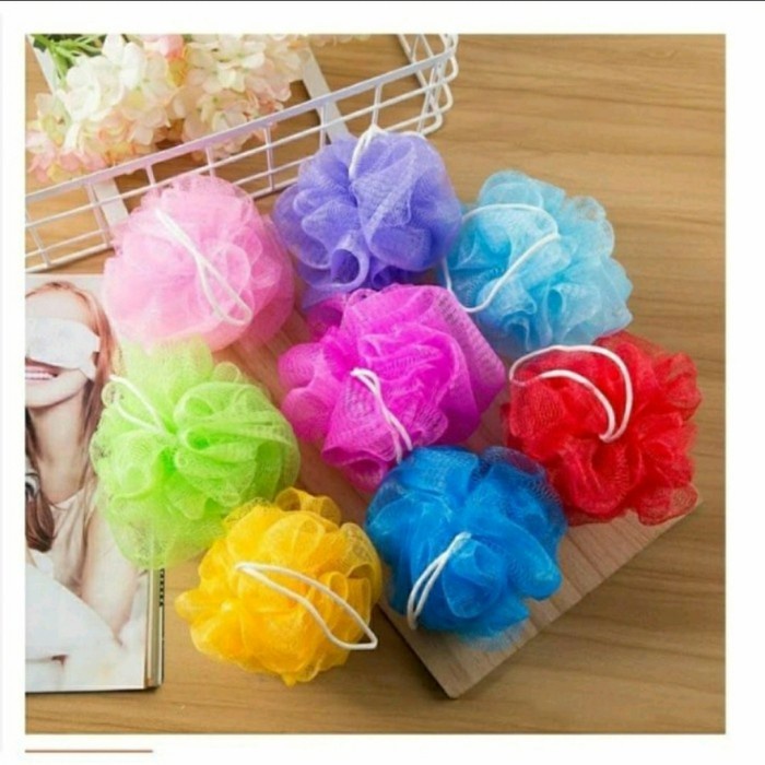 Spons Mandi Busa Shower Puff Bath Sponge Labu Blewah d3grosir