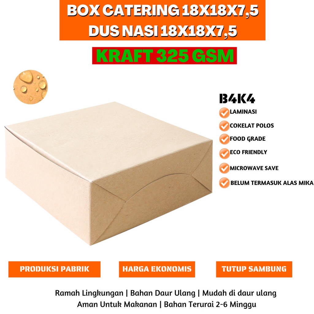 Dus Nasi 18x18 Laminasi 325 Gsm (B4K4-Laminasi)