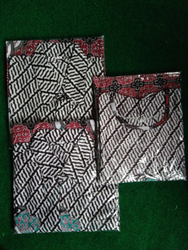 Batik Couple Keluarga Maura Sania Ruffle Ori Ndoro Jowi - Garansi Termurah Shopee - Standar & Jumbo