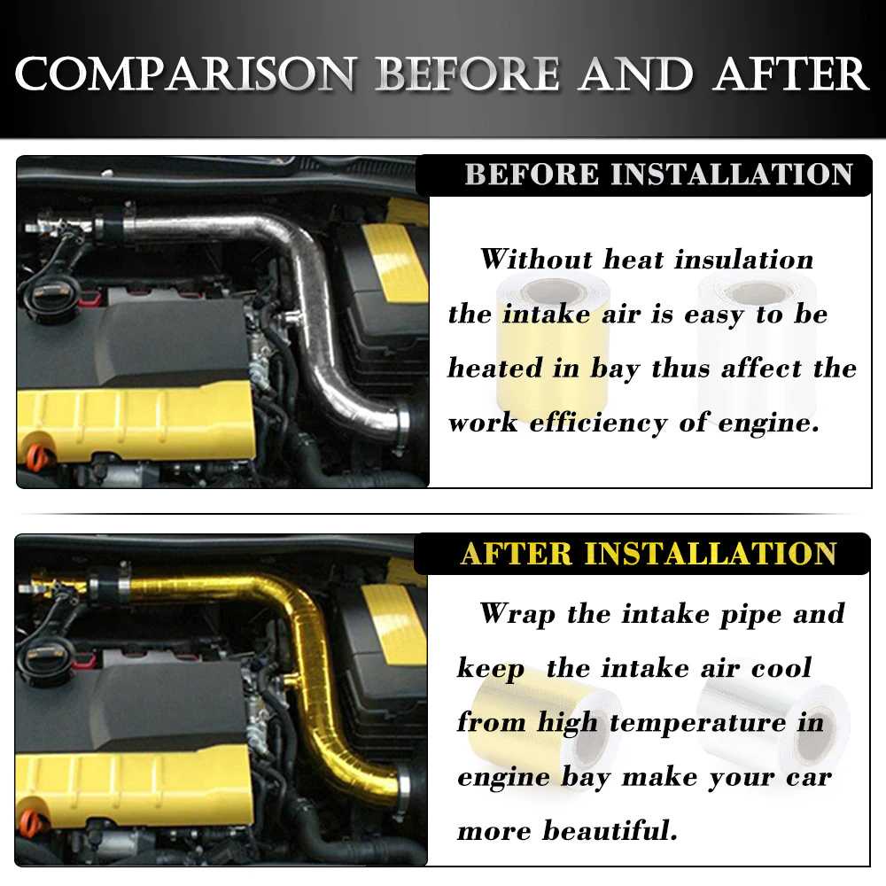 VRacing Exhaust Wrap Lakban Peredam Panas Knalpot 5 CM x 5 M - MD-19017RHX62BLMLP1