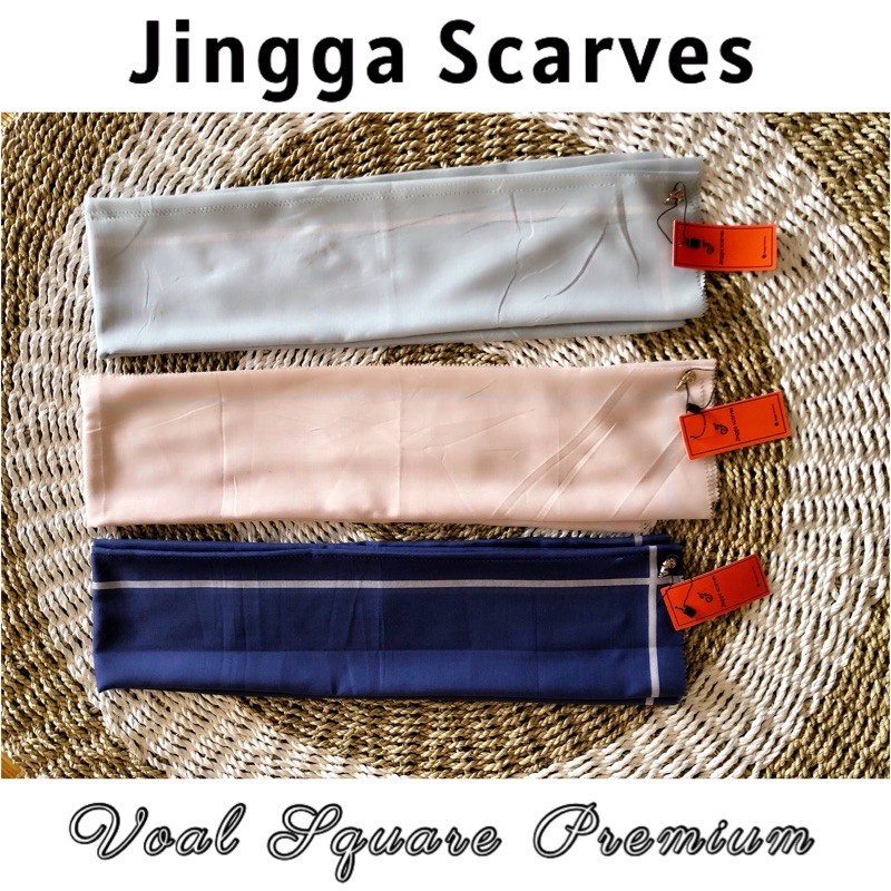 VOAL SQUARE PREMIUM BY JINGGA SCARVES | HIJAB PREMIUM CANTIK
