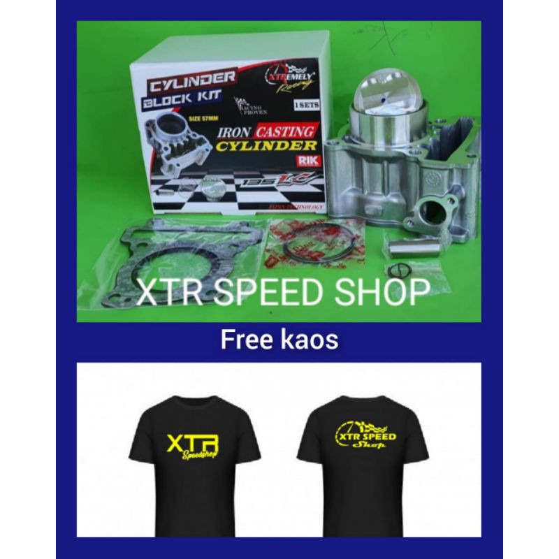 BLOK BORE UP MXKING JUPITER MX NEW OLD VIXION NVA NVL OLD R15V2 V1 XABRE MX KING 57 mm XTR RACING