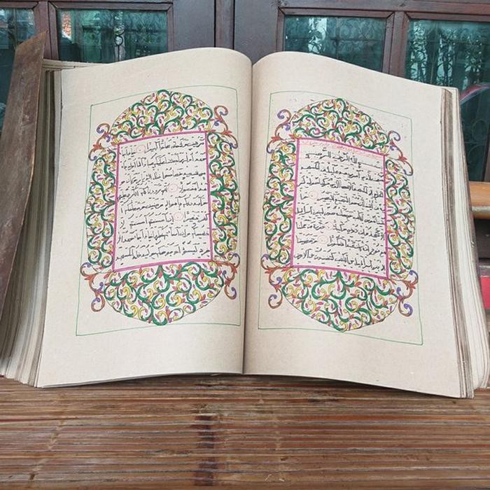 Barang Antik Kitab Stambul Al Quran 30 Juzz Super Besar Jumbo Tulisan Tangan Koleksi Legend Limited