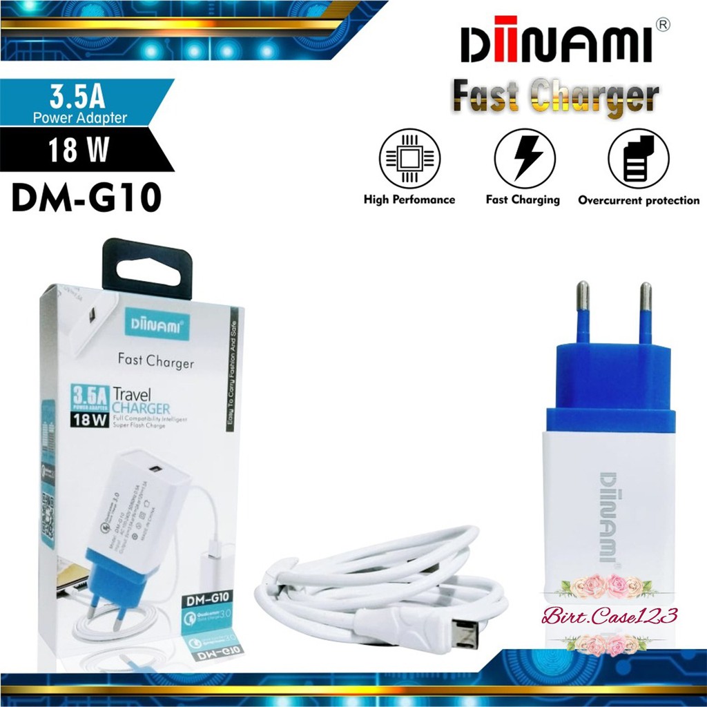 BM057 G10 Cashan charger DIINAMI 3Amper 18wat MicroUsb Samsung oppo Vivo xiaomi realme FastCharging BC2851