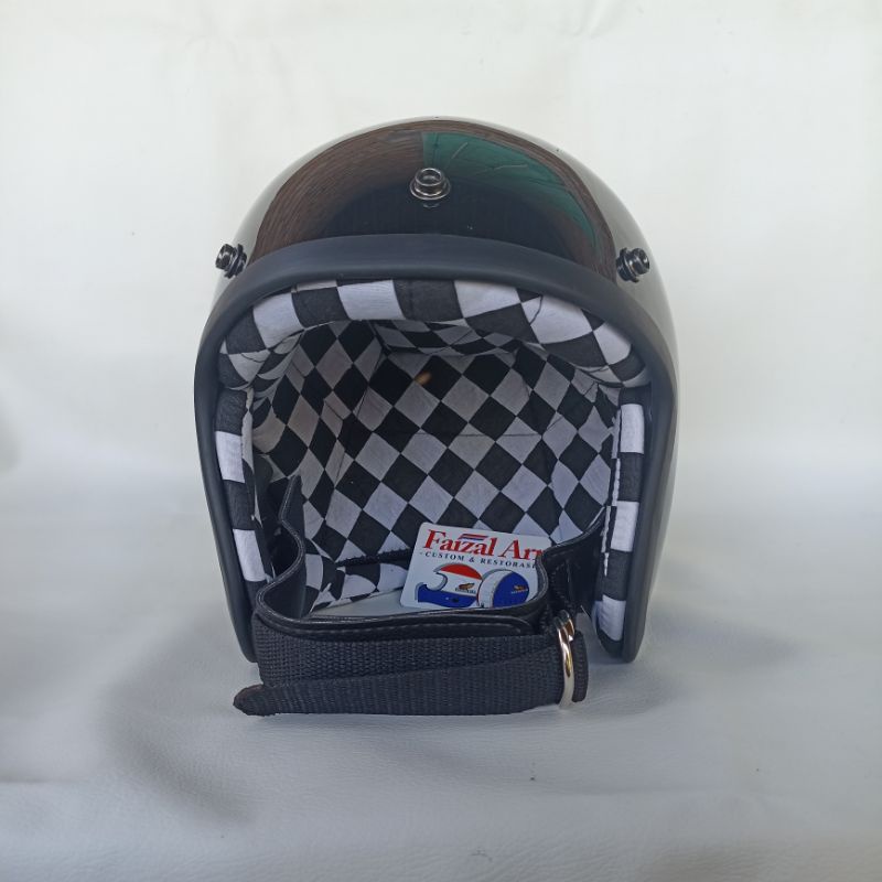 Helm Slim Head Busa Checkerboard
