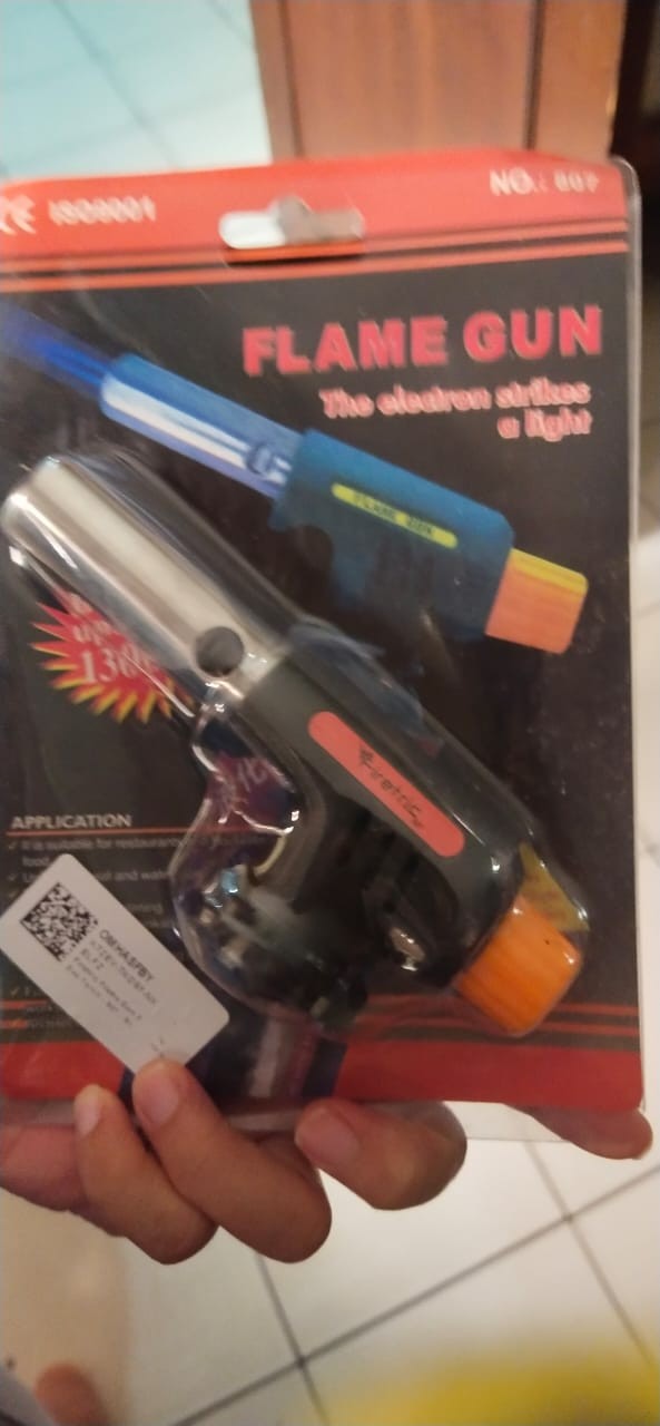 Gas Torch Portable Kepala Korek Instant Las Tembak Butane Flame Gun Orange