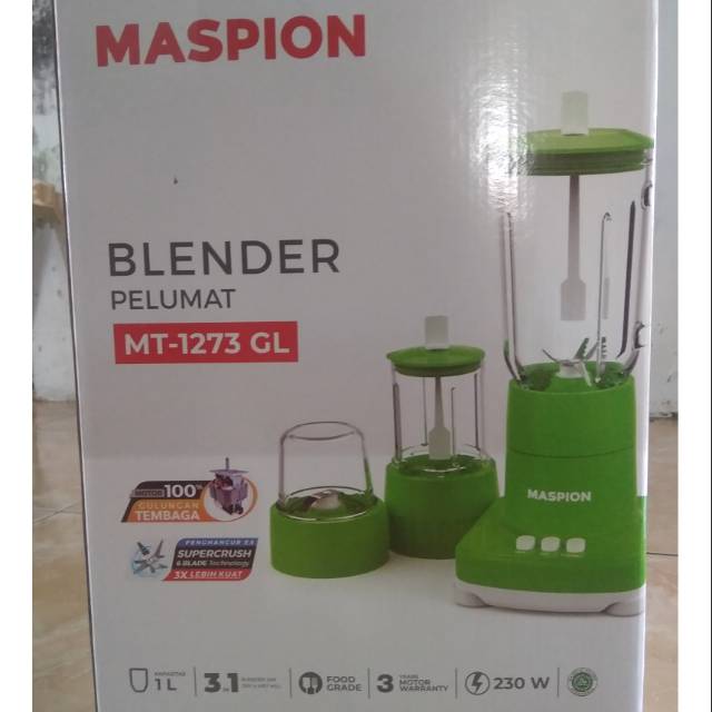 BLENDER MASPION MT-1273 GL/BLENDER KACA/BLENDER 3IN1