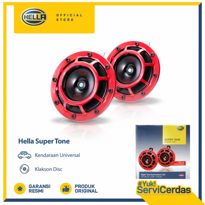 Klakson Disc Hella Super Tone 12V - Klakson mobil motor