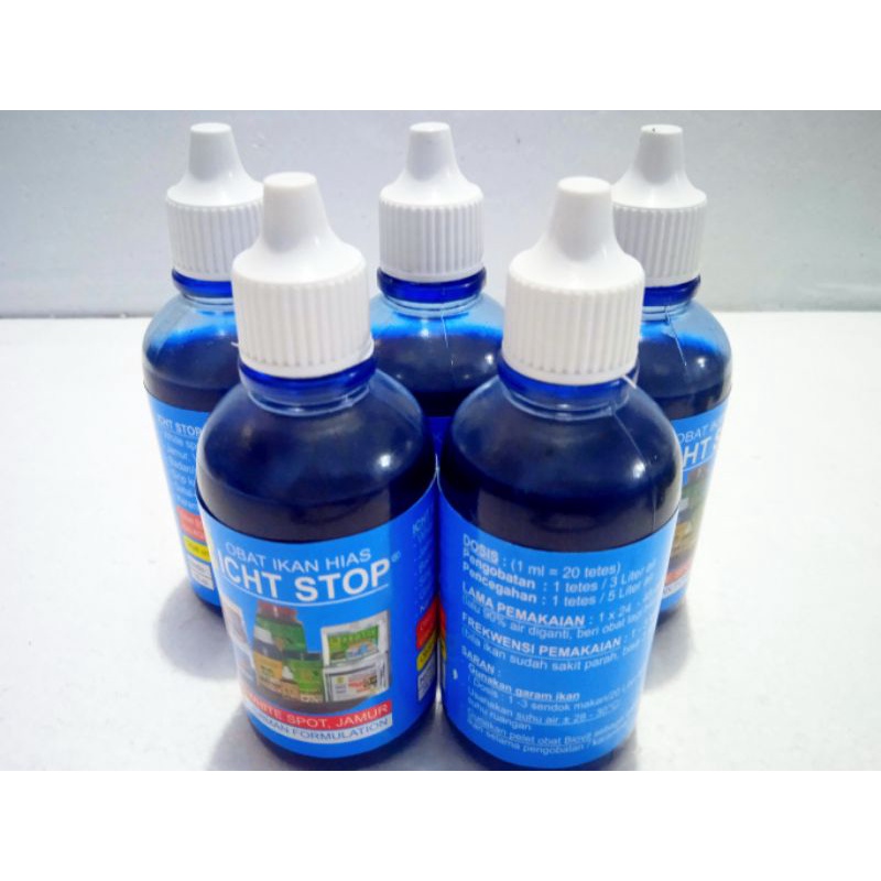 ICHT STOP Obat Biru Ikan Anti White Spot Jamur Sirip Kuncup 75 ml