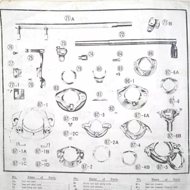 P/N 83 Block Mati Mesin Jahit Butterfly Hitam Klasik