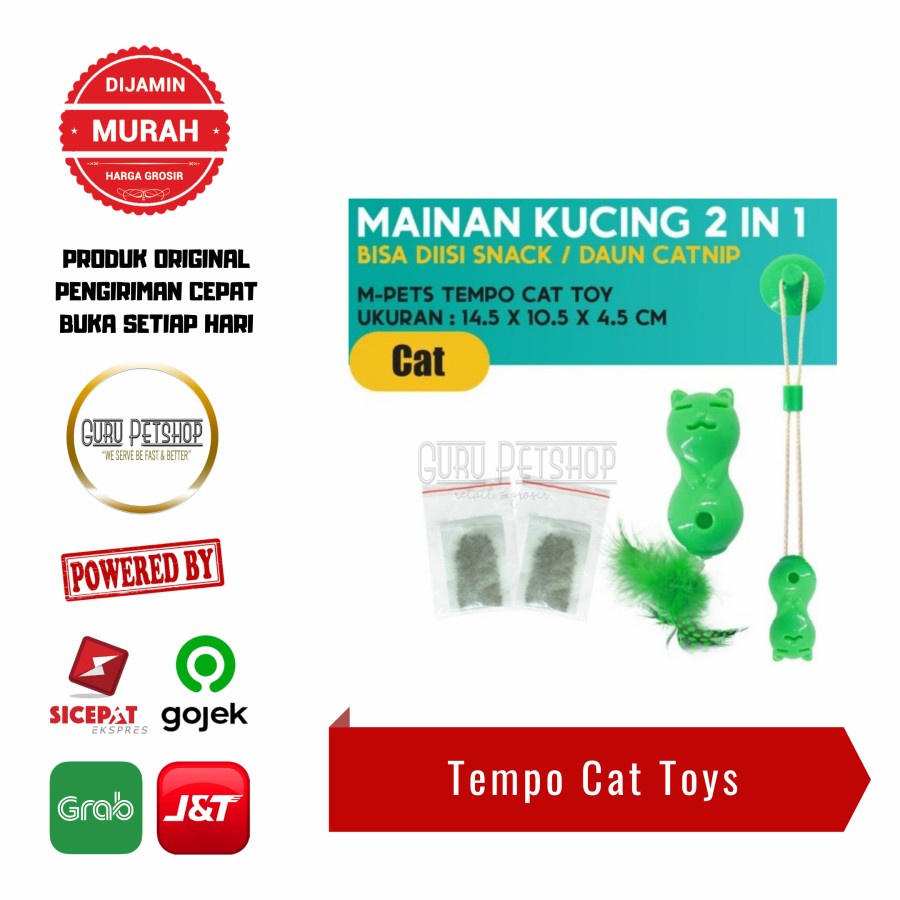 Mainan Kucing M-Pets Tempo Cat Toy Mainan Bulu Kucing Interaktif
