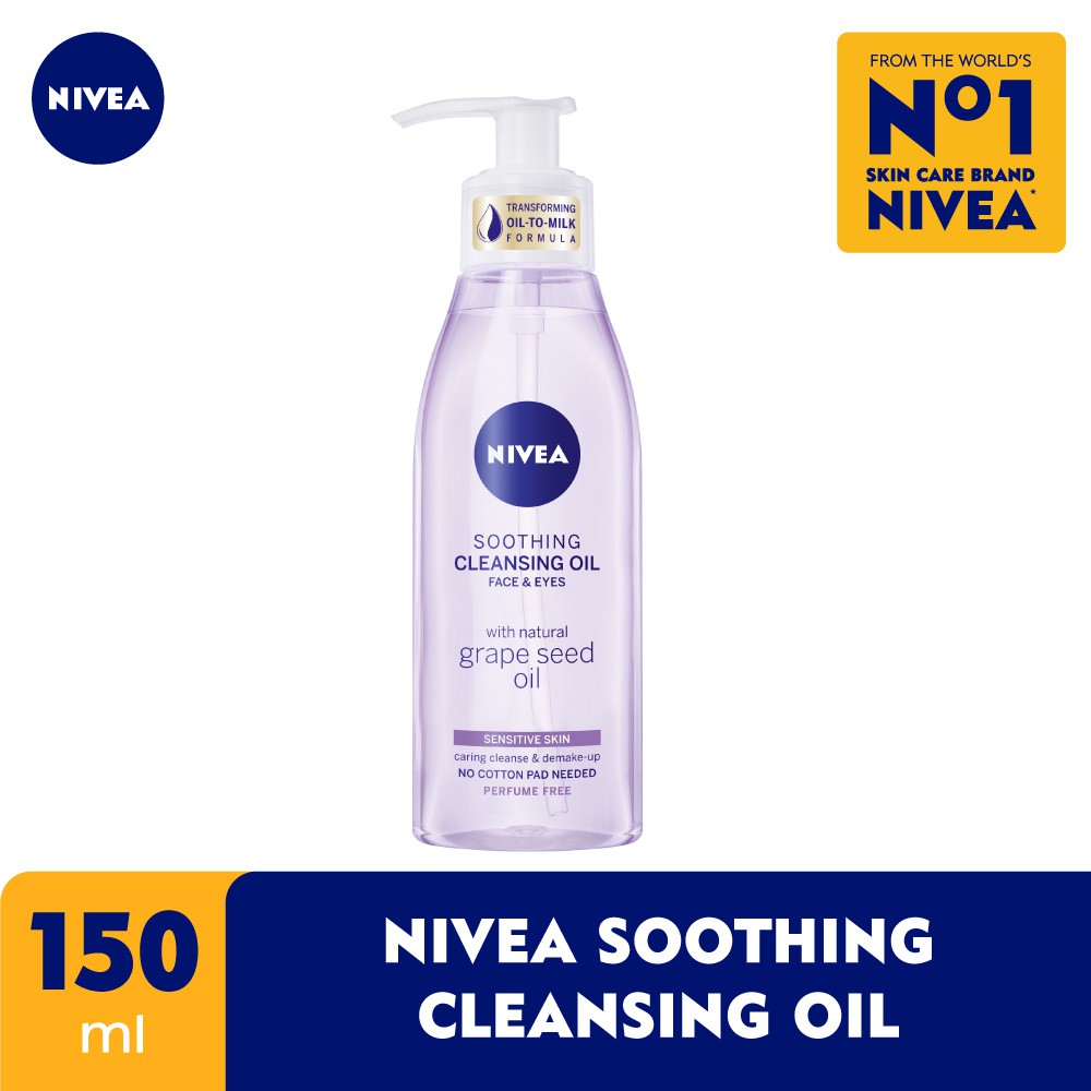 NIVEA Soothing Cleansing Oil with Grape Seed Oil 150 ml Shopee Indonesia