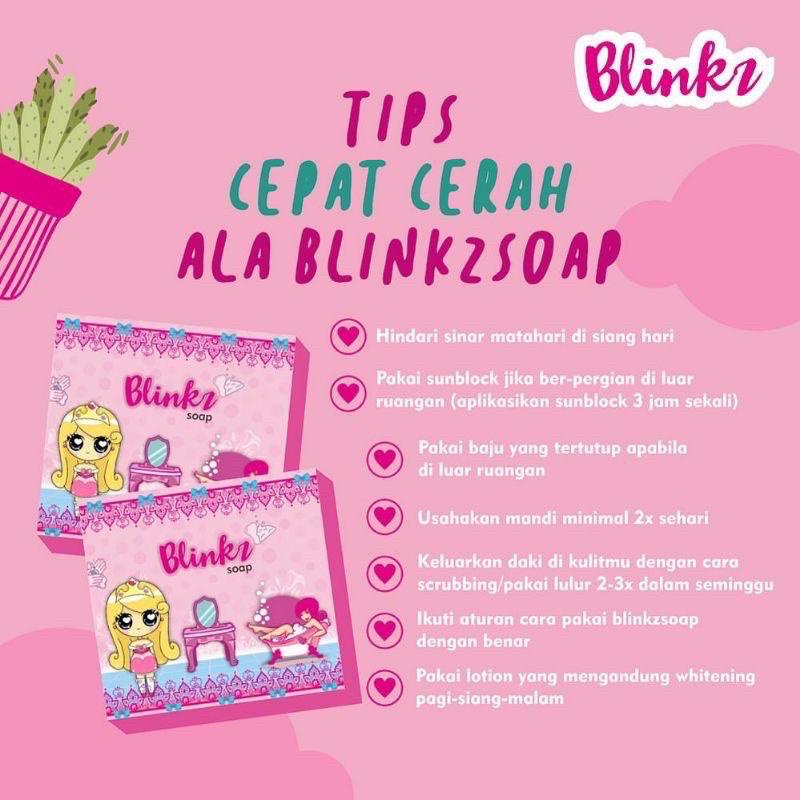 BPOM l READY STOK l  BLINKZ SOAP SABUN BLINKZ WHITE DIARY GLUTA SOAP