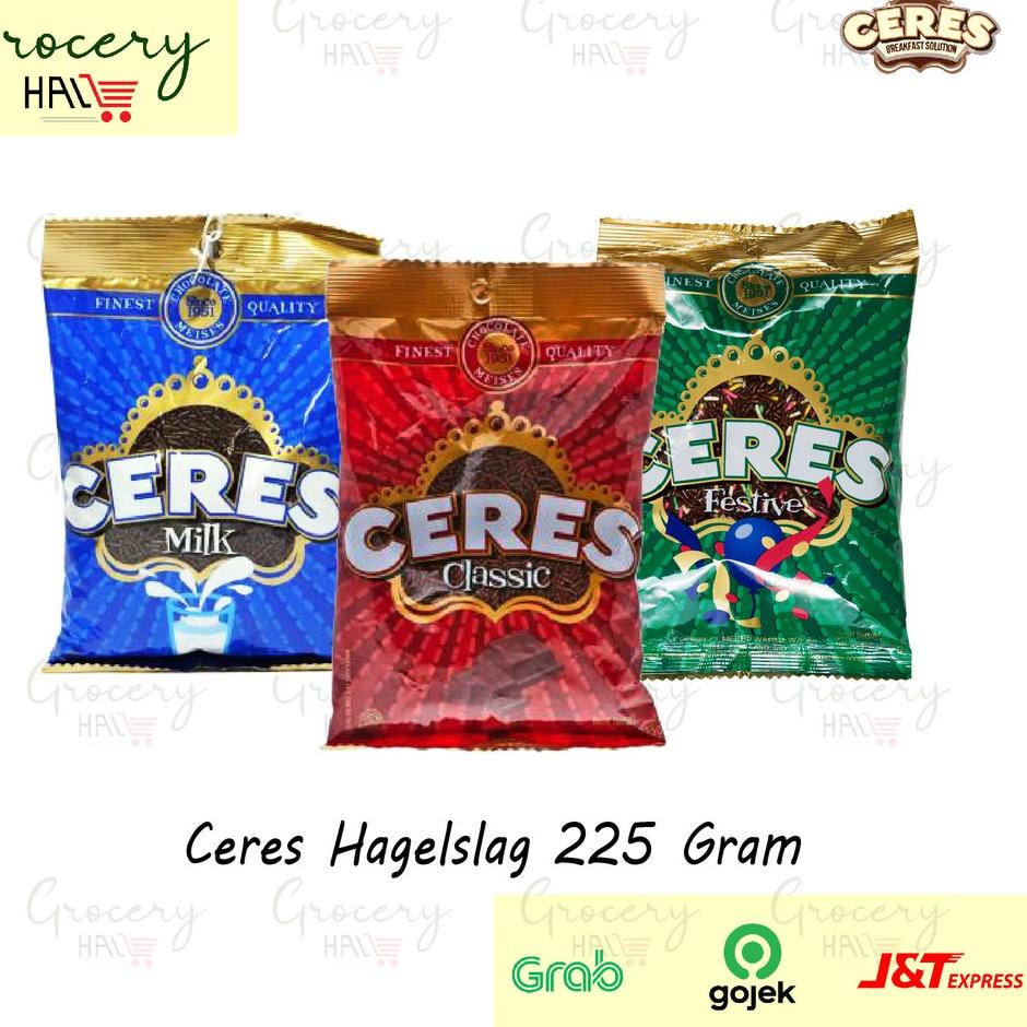 

CCIB CERES MESES CHOCOLATE 200 GR - CERES HAGELSLAG [ CLASSIC / MILK / FESTIVE ] Stock Limit