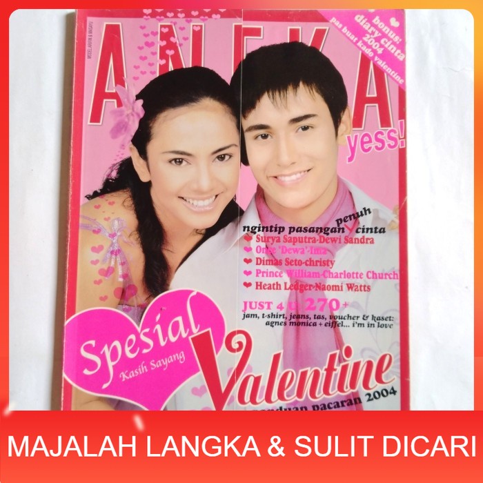 Majalah ANEKA YESS No.4 Feb 2004 Cover ARIFIN PUTRA & MASAYU Langka