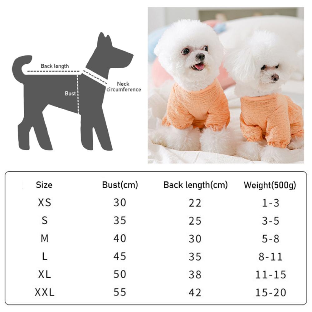 Timekey Anjing Peliharaan Anti Nyamuk Bodysuit Pakaian Bernapas Kartun Gelembung Lengan T-shirt Kecil dan Sedang Berukuran Anak Anjing Kucing Pullover