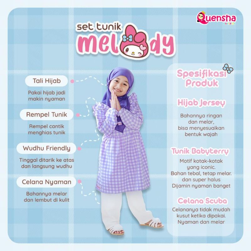 Set Tunik Melody by Quensha