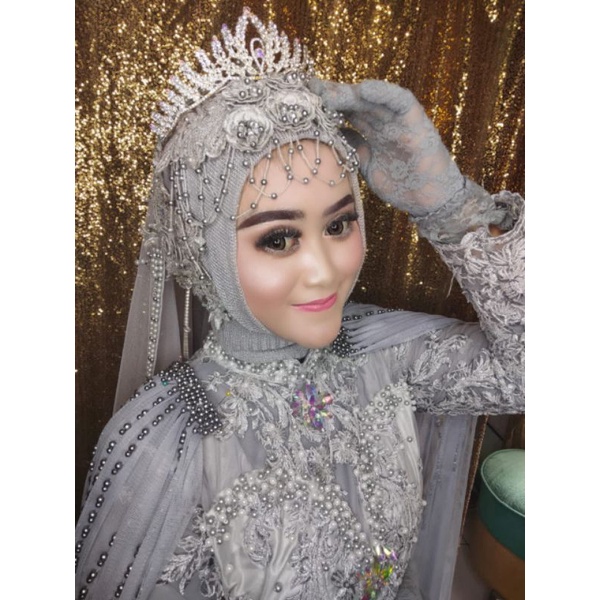 slayer bahu juntai/sayap pundak kebaya/selendang bahu pengantin