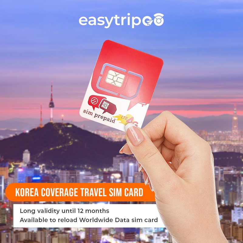 Jual Easytripgo korea Travel Sim Card Kartu Perdana 4G SIM Card korea 3