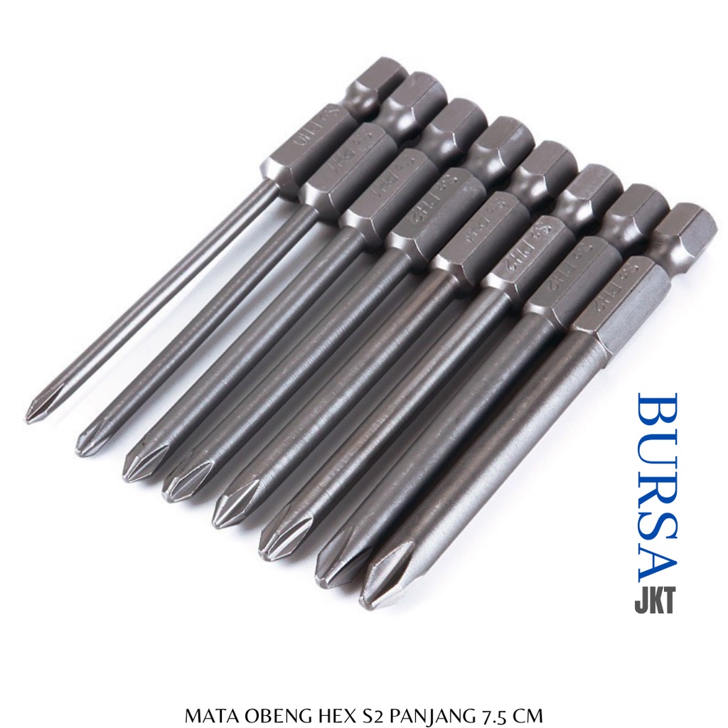 MATA OBENG TORX BITS SET MAGNETIC HEX SHANK S2 1/4