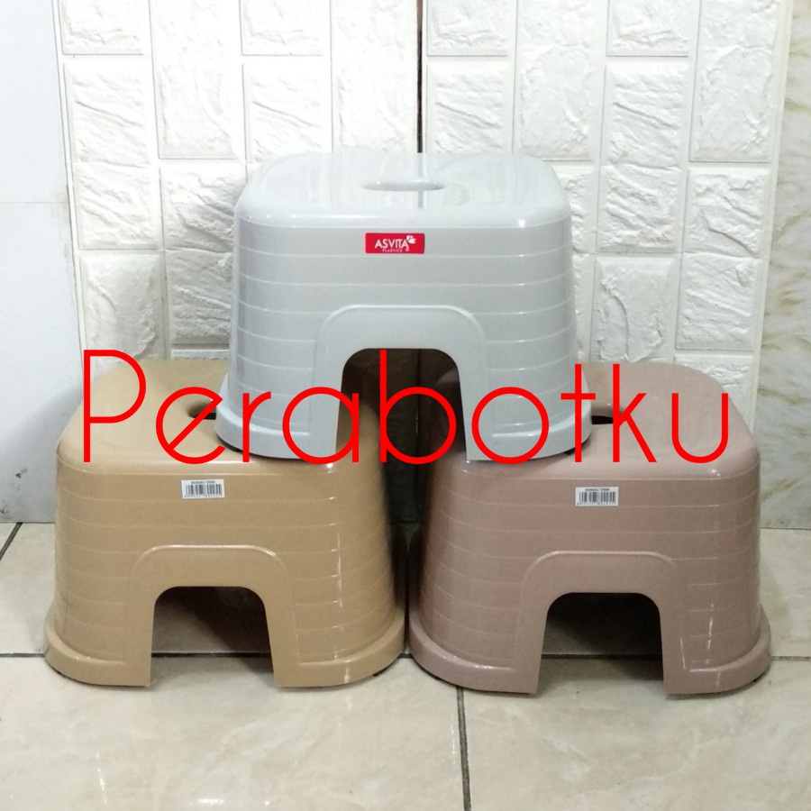 Kursi Duduk Plastik Warna Asvita / Bangku Terre Plastik Asvita