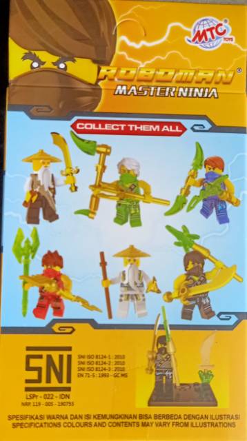 MC319 Legoo box karakter master ninja lego roboman mainan edukasi terlengkap &amp; termurah kevin toys