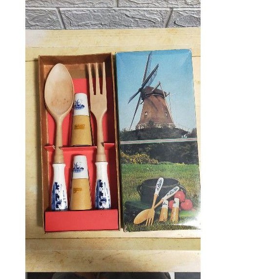 Sendok Salad Set Delft Holland