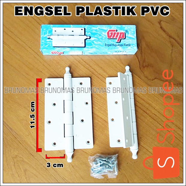 Engsel Pintu Kamar Mandi Plastik PVC 4 inch
